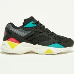 Femme Reebok Baskets Aztrek 96 noir/turquoise/orange