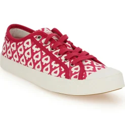 Femme Palladium Baskets basses en Toile Phoenix rouge/blanc