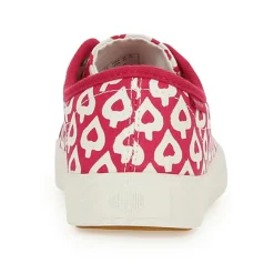 Femme Palladium Baskets basses en Toile Phoenix rouge/blanc