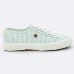 Femme Faguo Baskets Birch rayées minéral