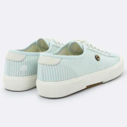 Femme Faguo Baskets Birch rayées minéral