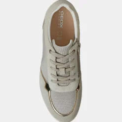 Femme Geox Baskets compensées Ilde beiges - Talon 9 cm