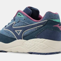 Femme Mizuno Baskets Contender blanc/rose