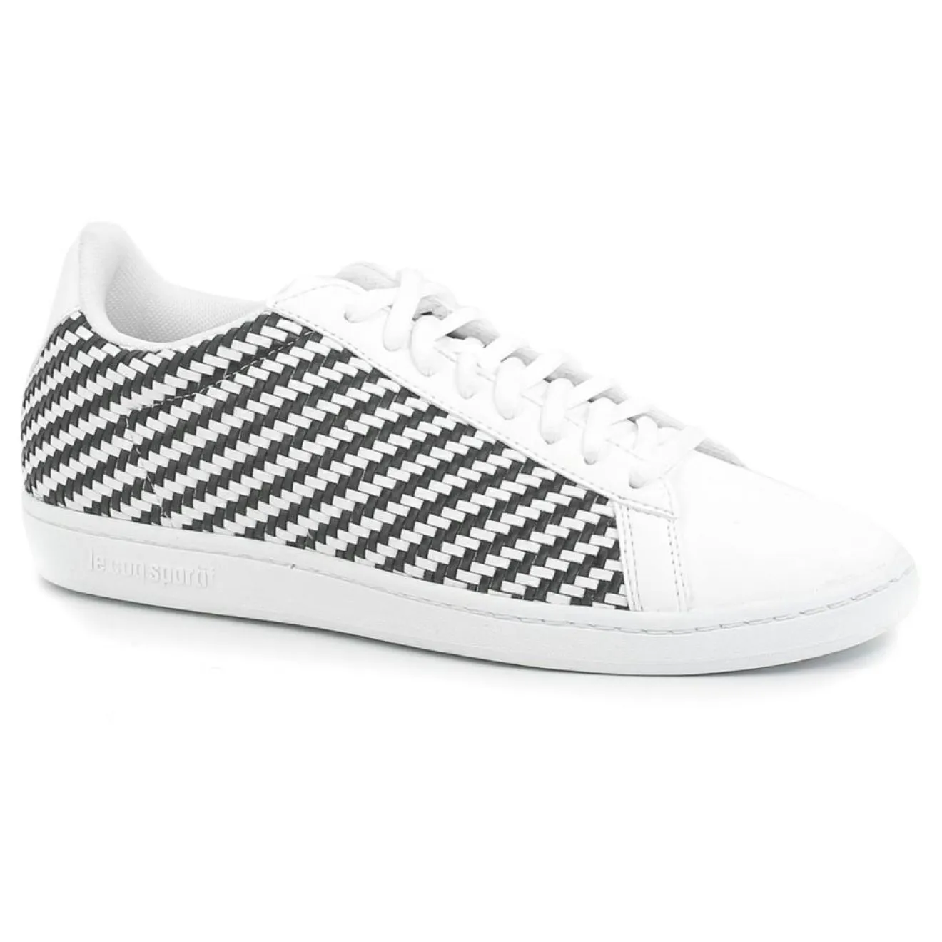 Clearance Le Coq Sportif Baskets Courtset blanc/noir