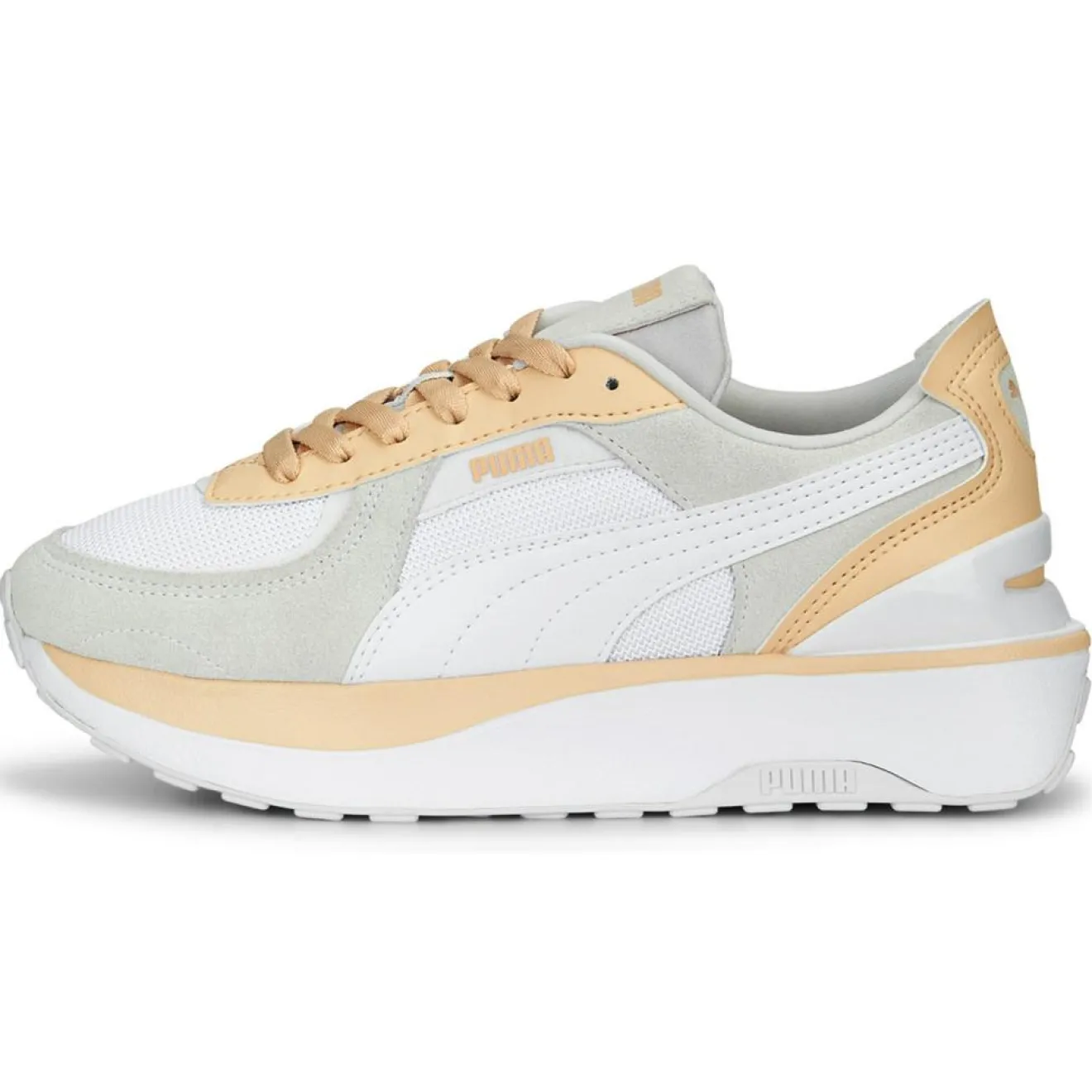 Femme Puma Baskets Cruise Rider Nu Pas blanc/gris/orange