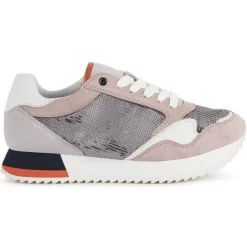Femme Geox Baskets Doralea gris/vieux rose