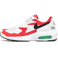Discount Nike Baskets en Cuir & Mesh Air Max 2 Light blanc/rouge
