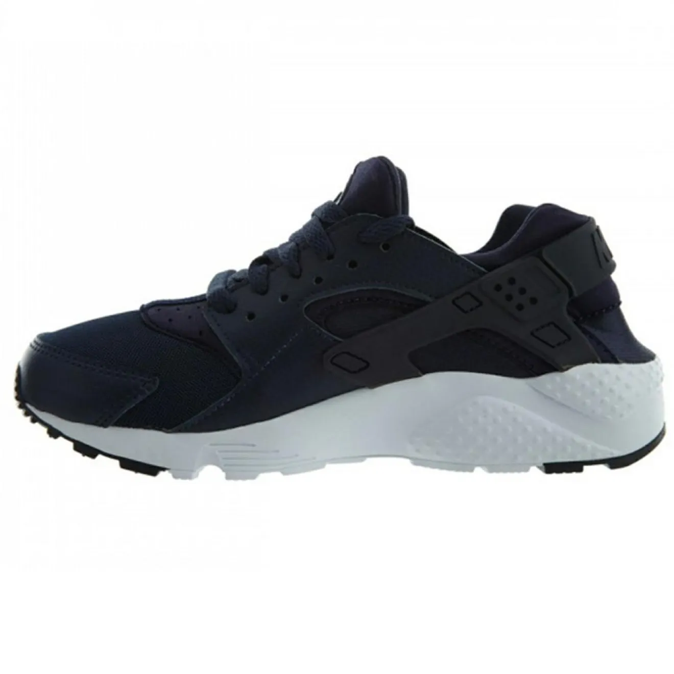 Clearance Nike Baskets en Cuir & Mesh Huarache Gs blau marine/noir