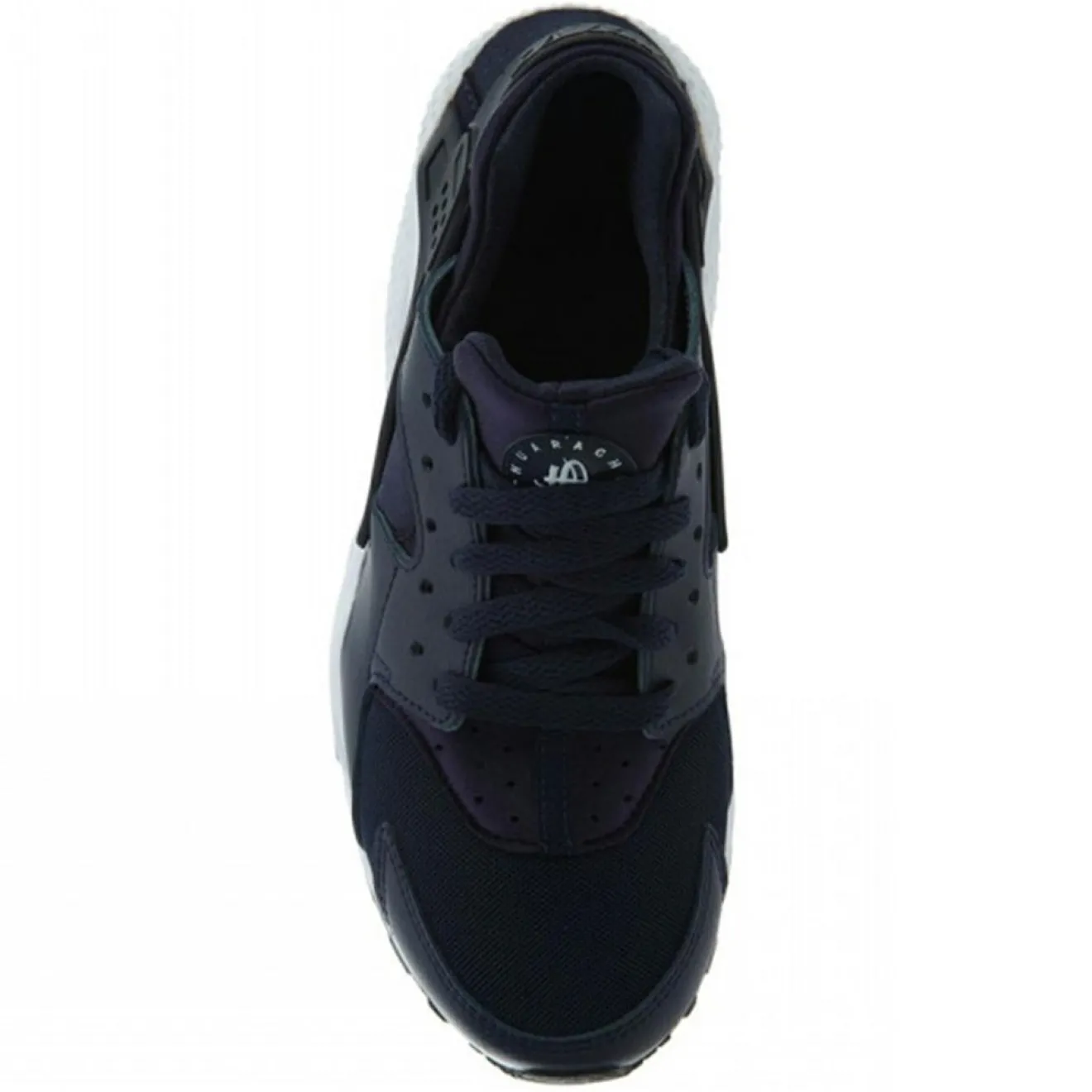 Clearance Nike Baskets en Cuir & Mesh Huarache Gs blau marine/noir