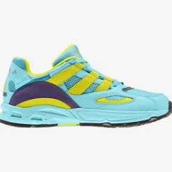 Femme Adidas Baskets en Cuir & Mesh Lxcon 94 turquoise/jaune/violet