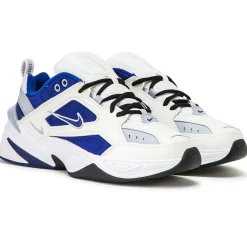 Homme Nike Baskets en Cuir & Mesh M2K Techno bleu/blanc