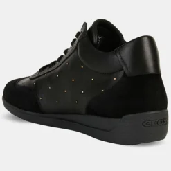 Best Geox Baskets en Cuir & Velours de Cuir Myria noires