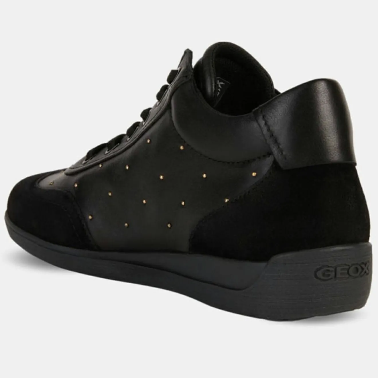 Best Geox Baskets en Cuir & Velours de Cuir Myria noires