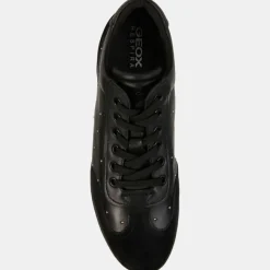 Best Geox Baskets en Cuir & Velours de Cuir Myria noires