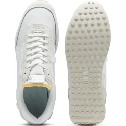 Discount Puma Baskets en Cuir & Velours de Cuir Future Rider Play blanches