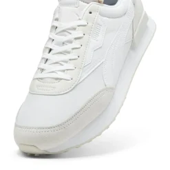 Discount Puma Baskets en Cuir & Velours de Cuir Future Rider Play blanches
