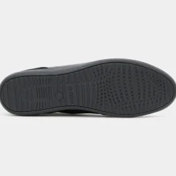 Discount Geox Baskets en Cuir & Velours de Cuir Myria noires