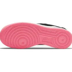 Nike Baskets en Cuir Air Force 1 Gs noir/rose