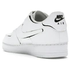 New Nike Baskets en Cuir Air Force 1 Lo blanches