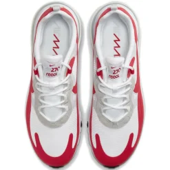 Homme Nike Baskets en Cuir Air Max React 270 blanc/gris/rouge