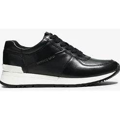 Femme Michael Kors Chaussures Baskets en Cuir Allie noires
