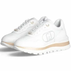 Clearance Liu-Jo Baskets en Cuir Amazing écrues