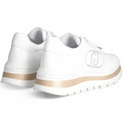 Clearance Liu-Jo Baskets en Cuir Amazing écrues