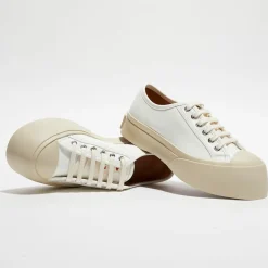 Femme Marni Baskets en Cuir blanches