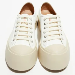 Femme Marni Baskets en Cuir blanches