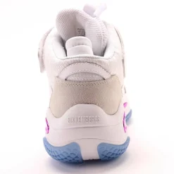 Discount Bikkembergs Baskets en Cuir bleu/blanc/violet