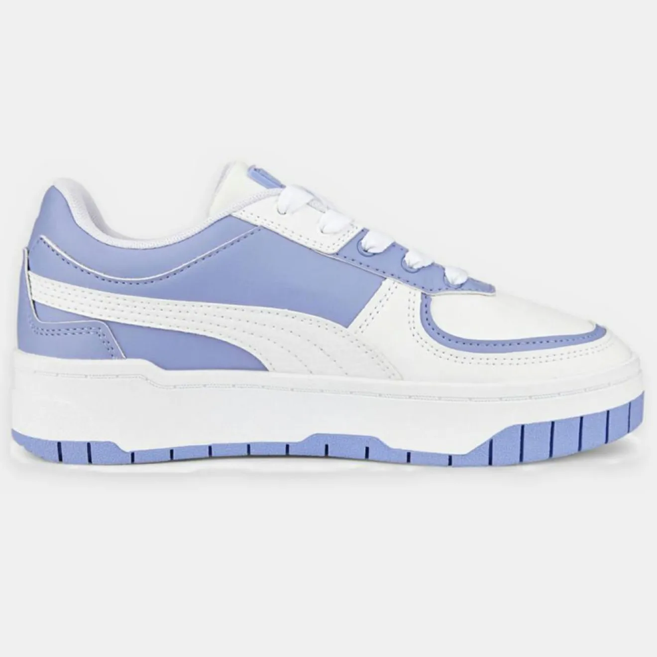 Femme Puma Baskets en Cuir Cali Dream Tweak Dissi blanc/violet