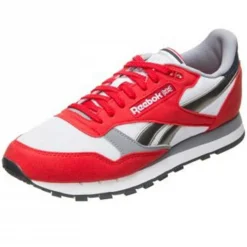 Homme Reebok Baskets en Cuir Cl Leather Rsp rouge/gris/blanc
