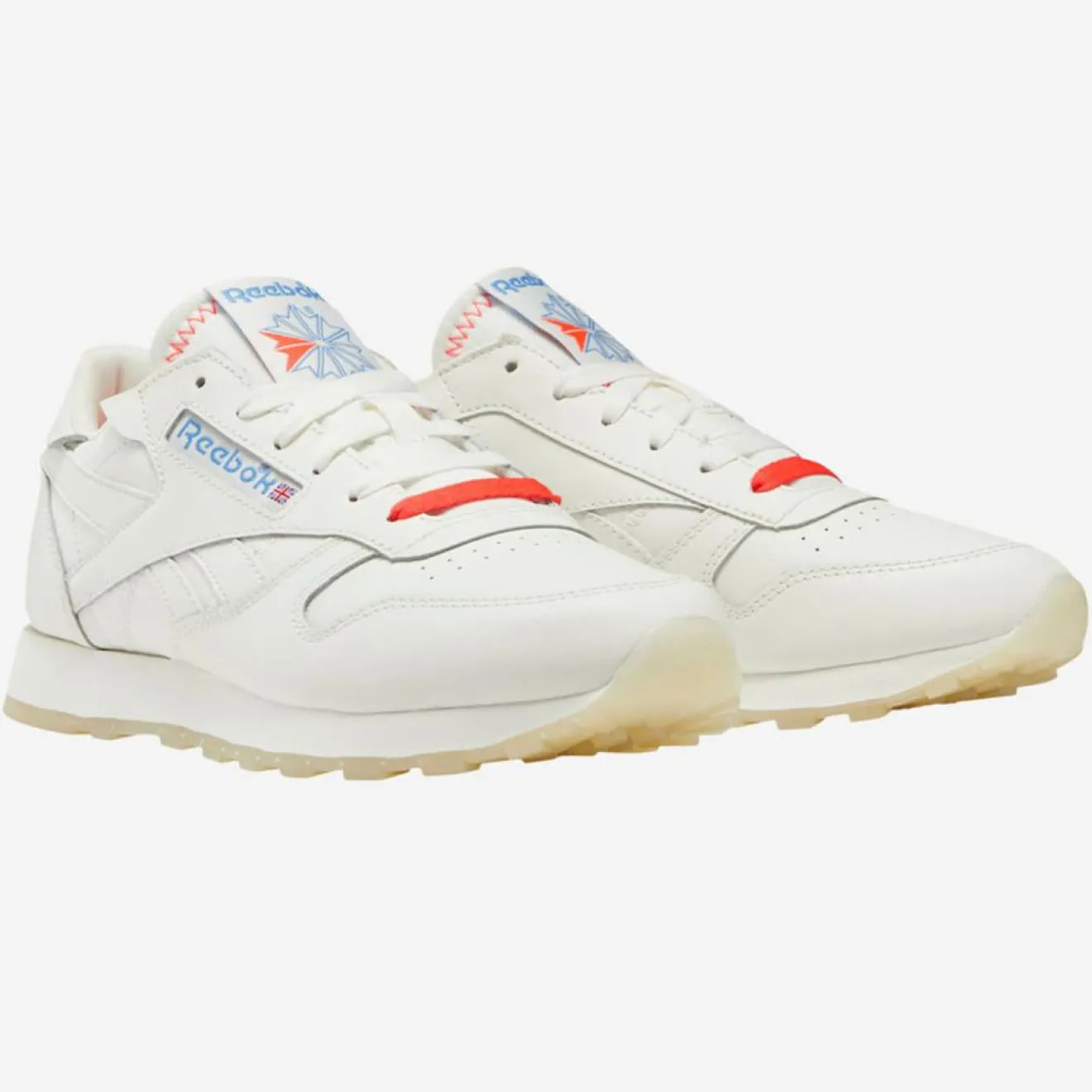 Discount Reebok Baskets en Cuir Cl Lthr blanc moyen