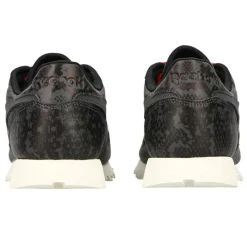 Femme Reebok Baskets en Cuir Classic Leather Snake noires