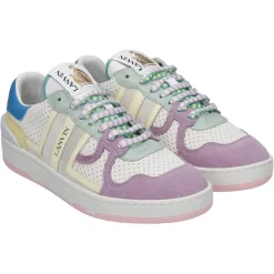 Outlet Lanvin Baskets en Cuir Clay multicolores