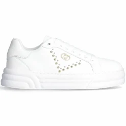 Femme Liu-Jo Baskets en Cuir Cleo blanches
