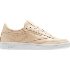 New Reebok Baskets en Cuir Club C 85 Patent beiges