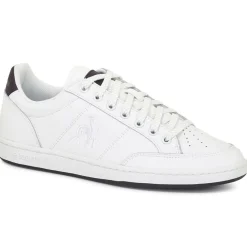 Outlet Le Coq Sportif Baskets en Cuir Court Clay blanc/violet
