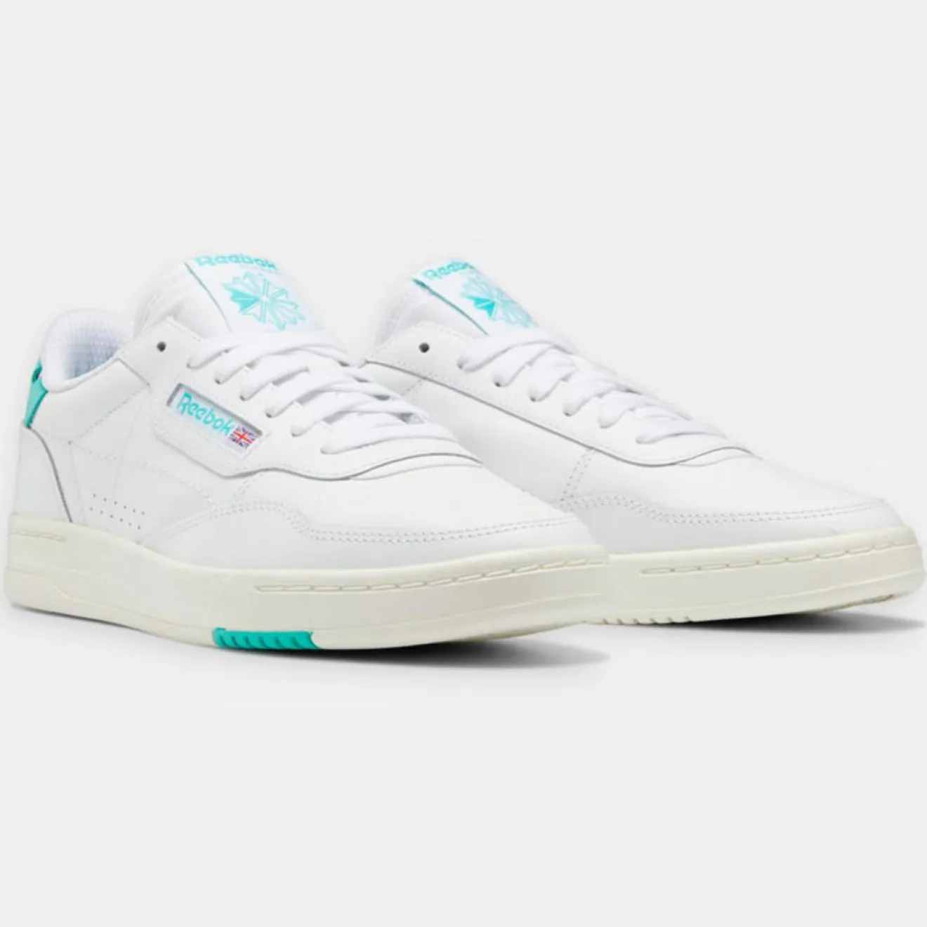 Best Reebok Baskets en Cuir Court Peak blanc/bleu