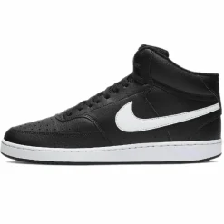 Outlet Nike Baskets en Cuir Court Vision Mid noir/blanc