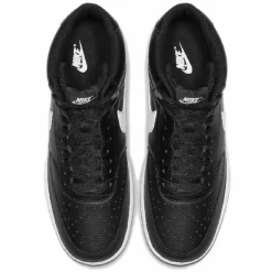 Outlet Nike Baskets en Cuir Court Vision Mid noir/blanc
