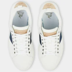 Femme Le Coq Sportif Baskets en Cuir Courtclassic blanc/bleu marine