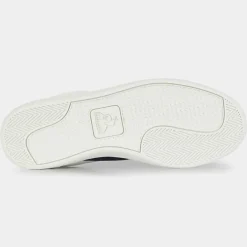 Femme Le Coq Sportif Baskets en Cuir Courtclassic blanc/bleu marine