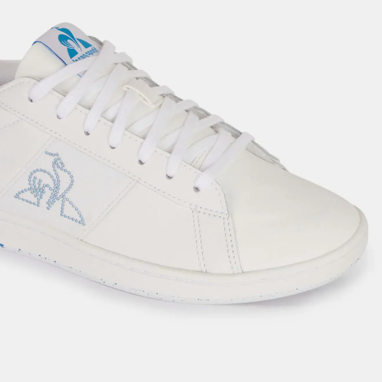 Best Le Coq Sportif Baskets en Cuir Courtmatch blanches