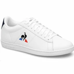 Le Coq Sportif Baskets en Cuir Courtset blanc/noir