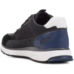 Outlet Geox Baskets en Cuir Dolomia noires