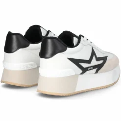 Femme Liu-Jo Baskets en Cuir Dreamy blanc/noir