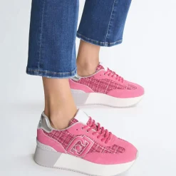 Femme Liu-Jo Baskets en Cuir Dreamy fuchsia