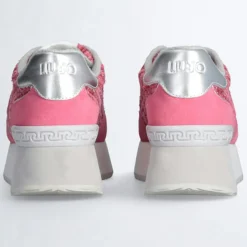 Femme Liu-Jo Baskets en Cuir Dreamy fuchsia