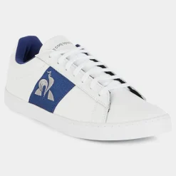 Best Le Coq Sportif Baskets en Cuir Elsa blanc/bleu